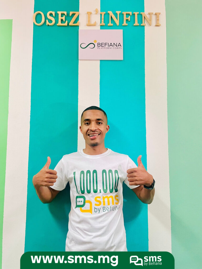SMS by BEFIANA franchit le cap du premier million de SMS envoyés à Madagascar